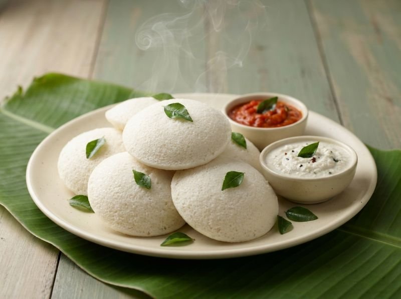 Weiche Idli mit Chutney